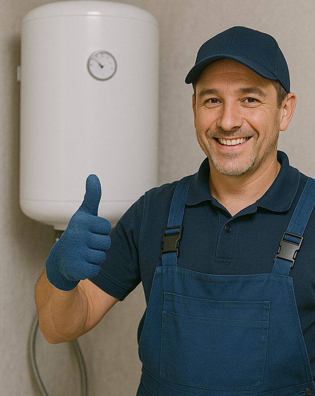 Professional water heater repairs team